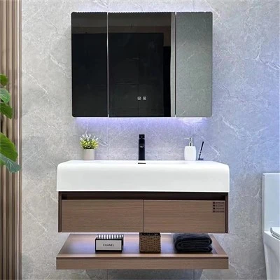 Wastafel Resin Kesombongan Kamar Mandi Kayu Solid