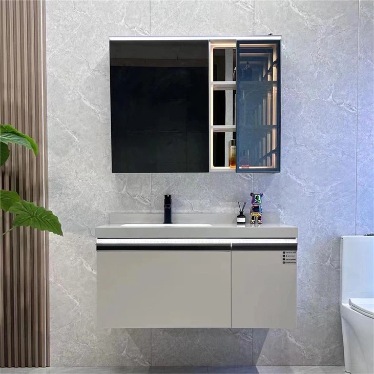 Meja Rias Kamar Mandi Kayu Solid dengan Permukaan Tahan Air